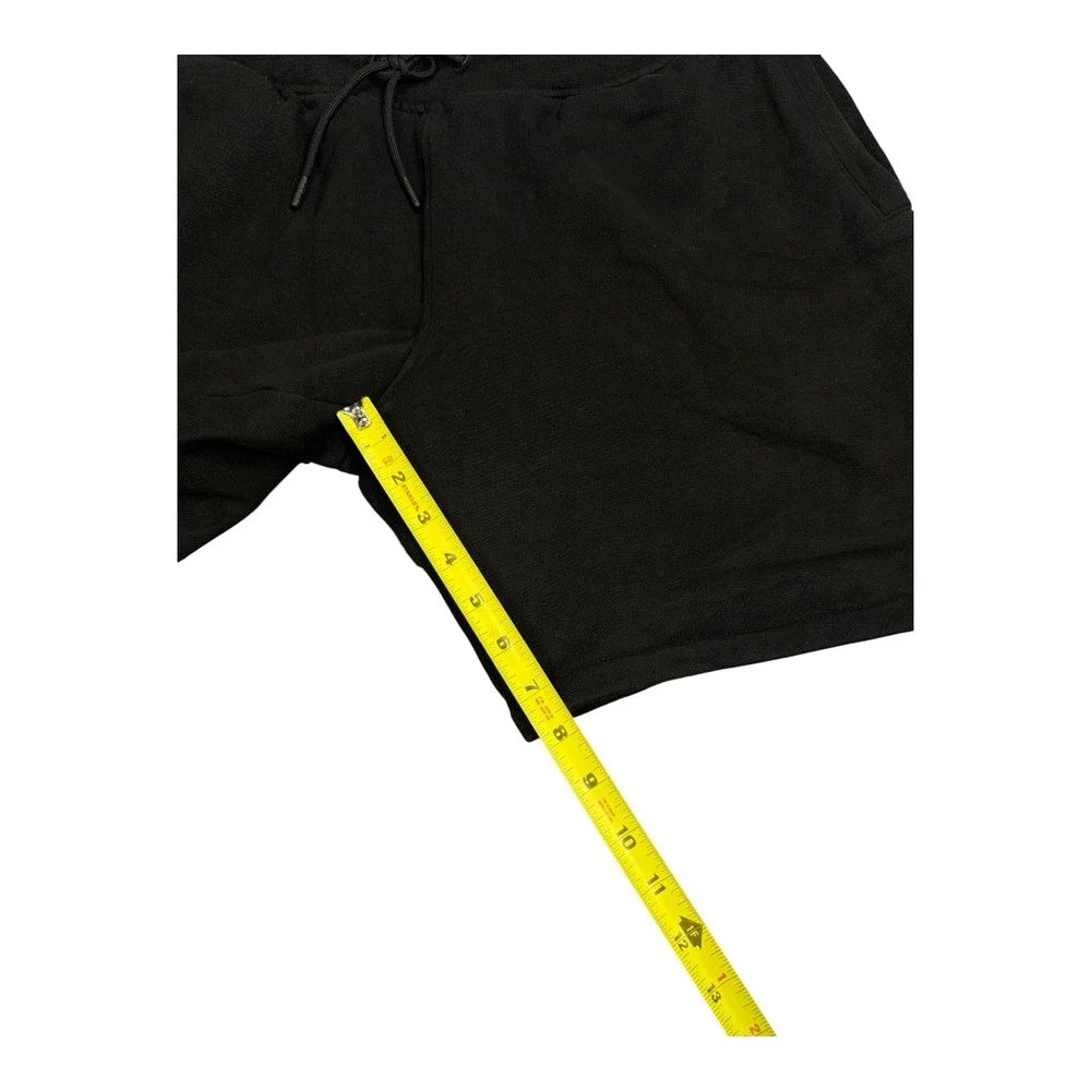 Guess Mens Black Fleece Sweat Shorts XL Drawstring Logo